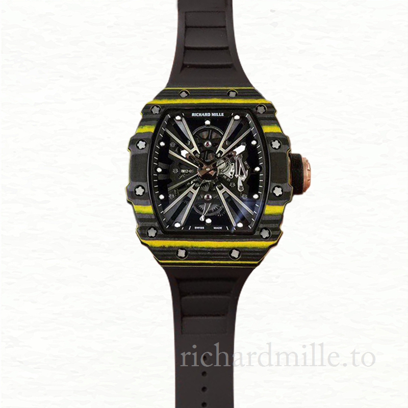 Richard Mille RM12-01 Men Mechanical Rubber Band Watch