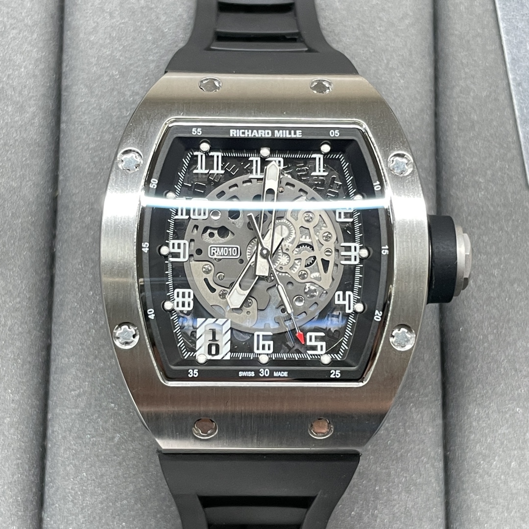 Richard Mille RM 010 Openworked Dial 48mm Super Clone Swiss Automatic Skeleton Replica Watch