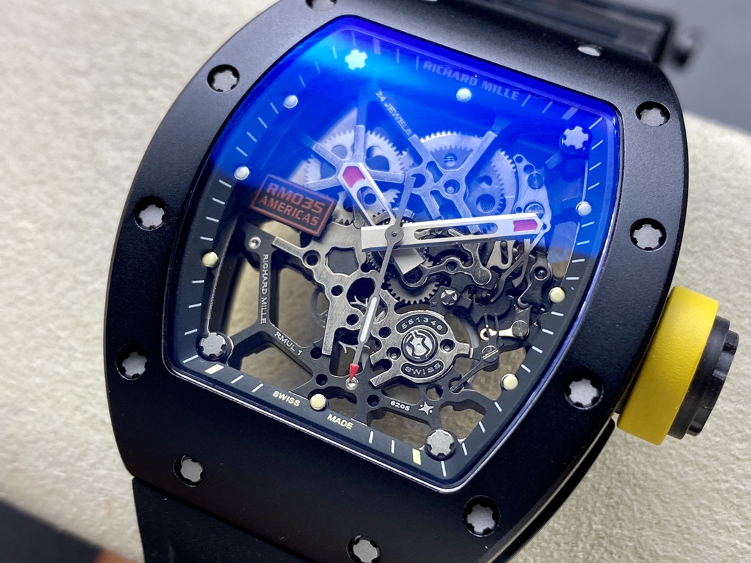 Richard Mille RM 035 Replica Rafael Nadal – Ultra-Light Skeleton Dial Watch With Premium CNC Magnesium Alloy Case