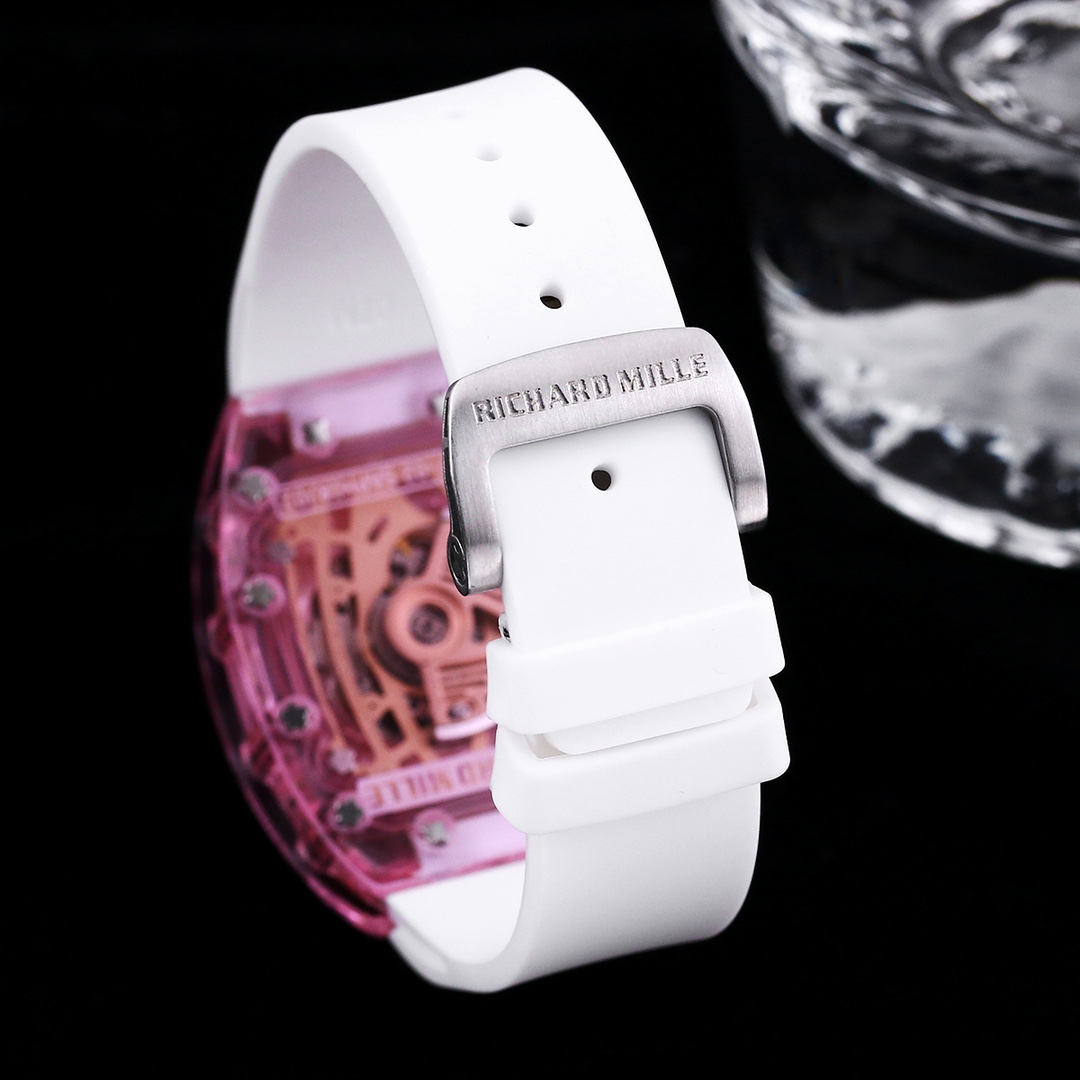 Elegant Richard Mille RM 07-02 Replica Pink Lady Sapphire Diamond Watch – Swiss Movement
