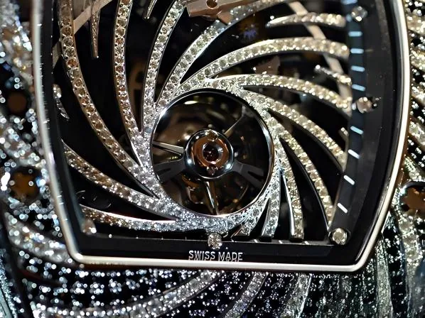 Richard Mille RM 51-02 Diamond Swirl Tourbillon Rose Gold Ladies Super Clone Watch