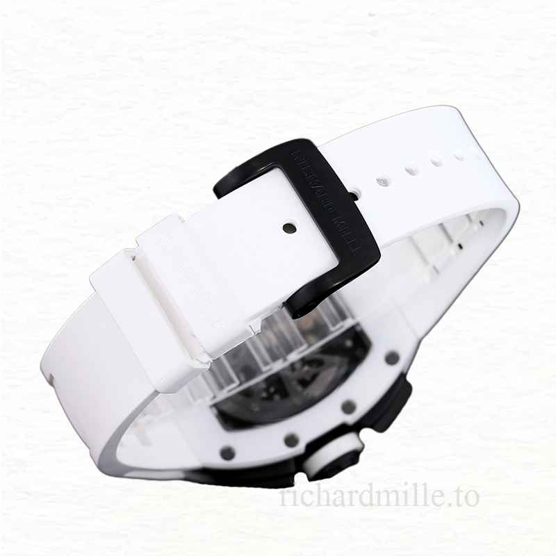 Richard Mille RM 011 Men Automatic Rubber Band Acrylic Transparent Dial