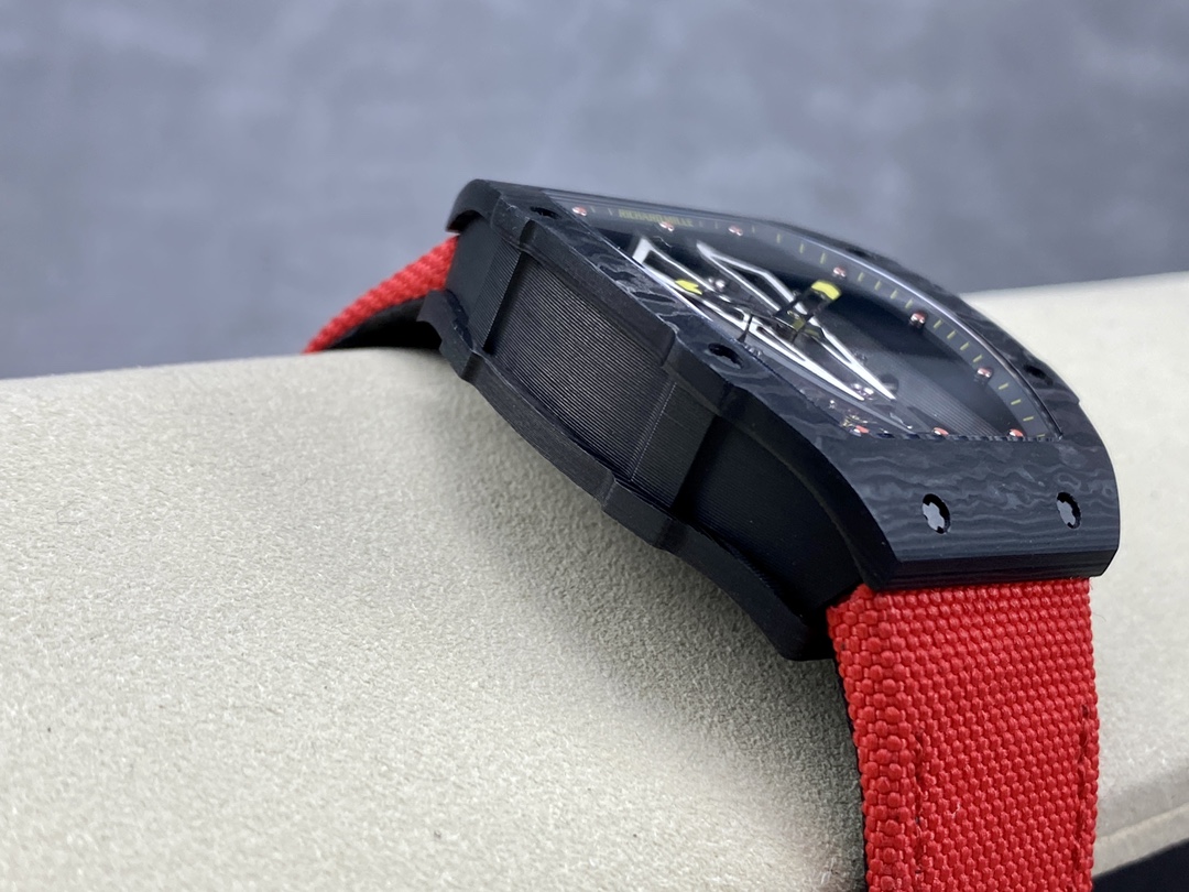 Richard Mille RM 27-03 Rafael Nadal Super Clone Tourbillon Watch – Ultra Light Carbon TPT Red Bull Design