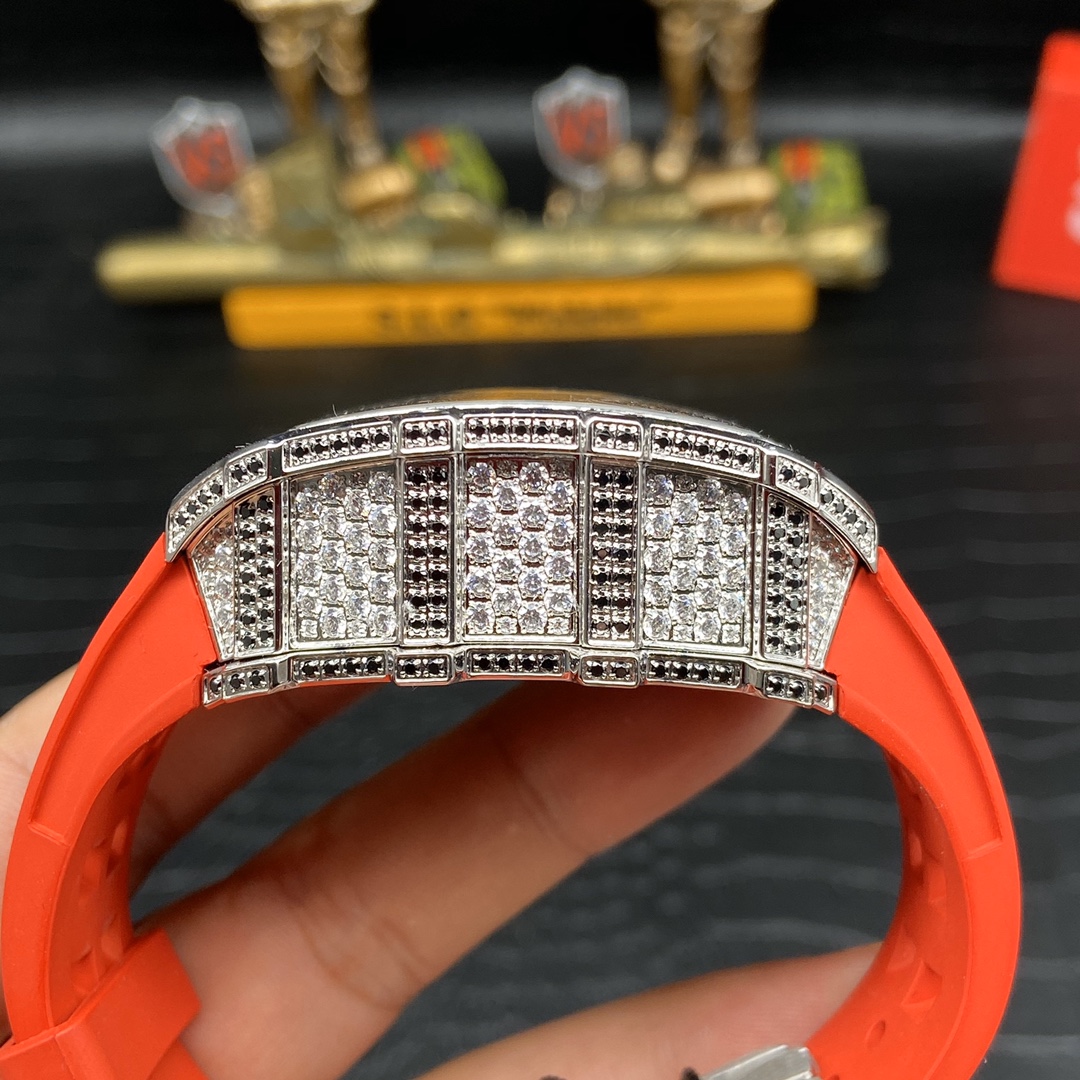 Replica Richard Mille RM 11-03 Men’s Watch with Diamond Bezel And Skeleton Dial Design