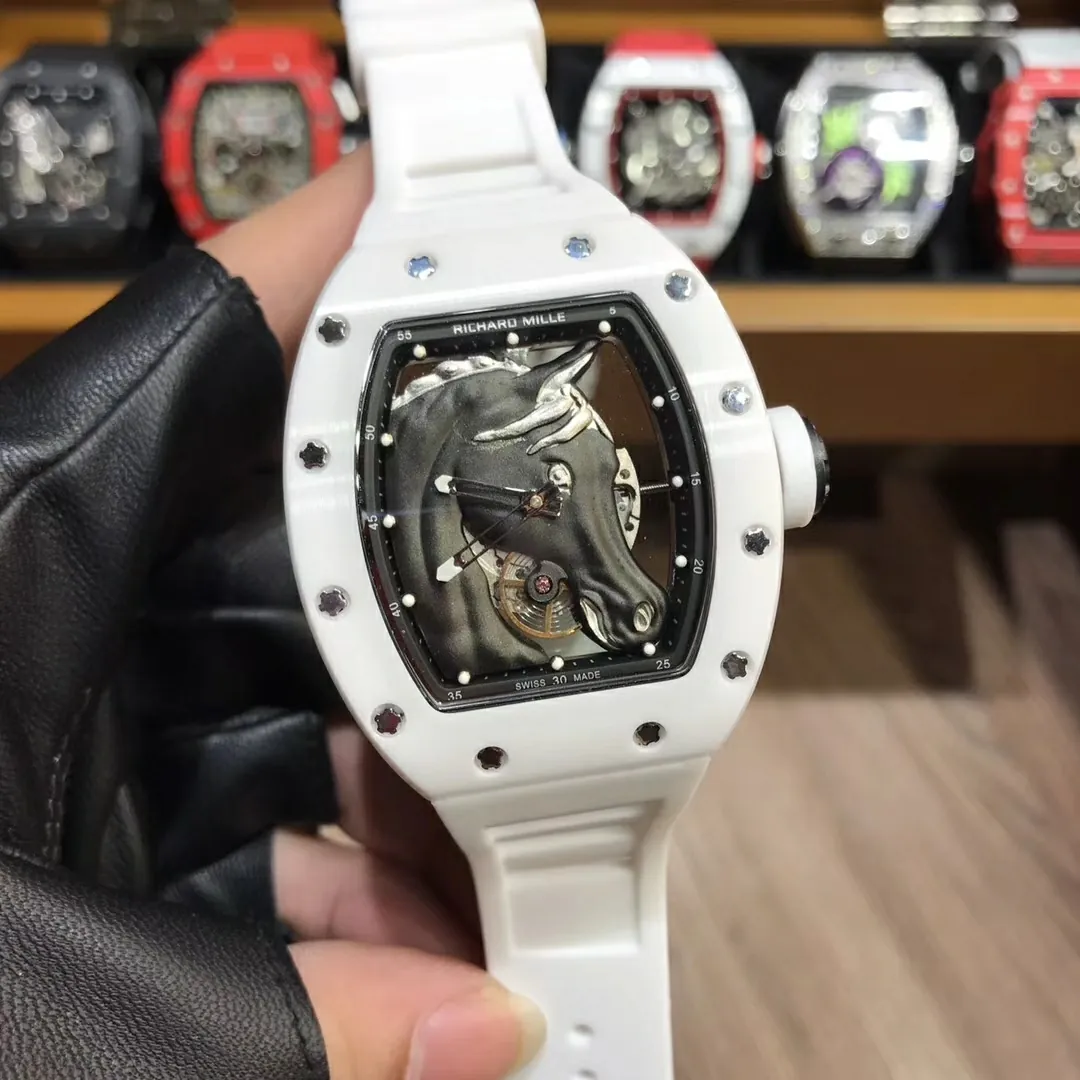 Richard Mille RM 52-02 White Horse Tourbillon Swiss Movement Super Clone