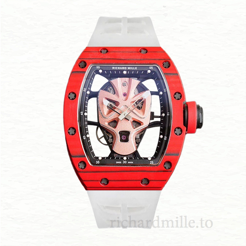Richard Mille RM52-06 Men Automatic Watch Rubber Band