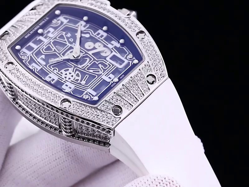 Luxury Replica Richard Mille RM 67-01 Extra Flat Watch – Diamond Bezel, Skeleton Dial, Swiss Movement