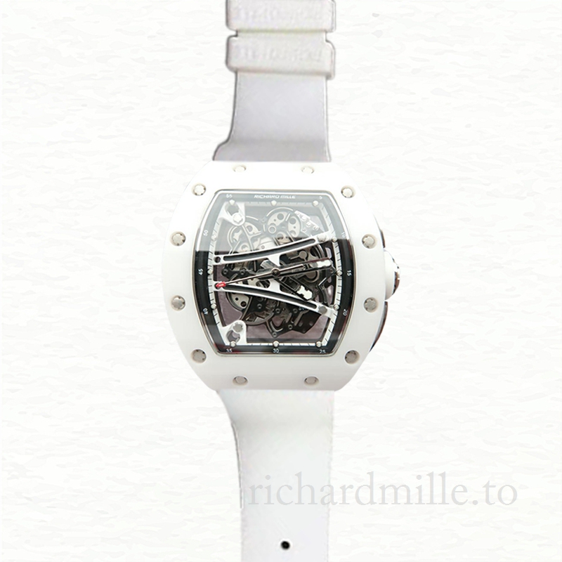 Richard Mille RM061 Men Hand Wind Rubber Band Ceramics Bezel Watch