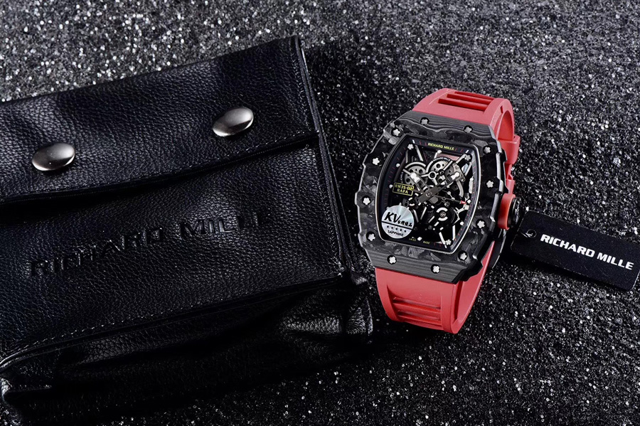 Richard Mille Replica RM 35-02 Red Strap Sapphire Mirror