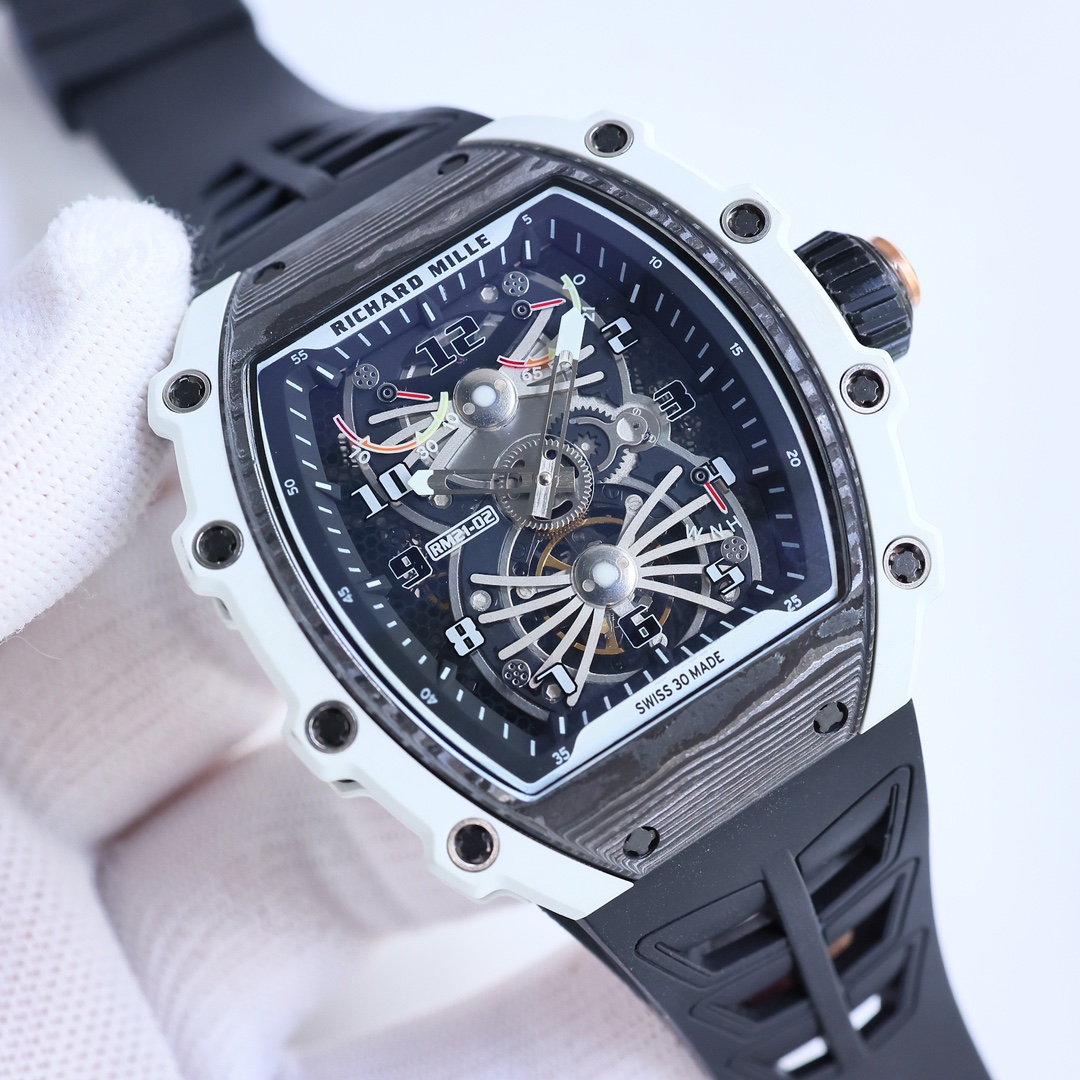 Replica Richard Mille RM21-02 Watch – Swiss Skeleton Tourbillon, Carbon Case, Sport Style