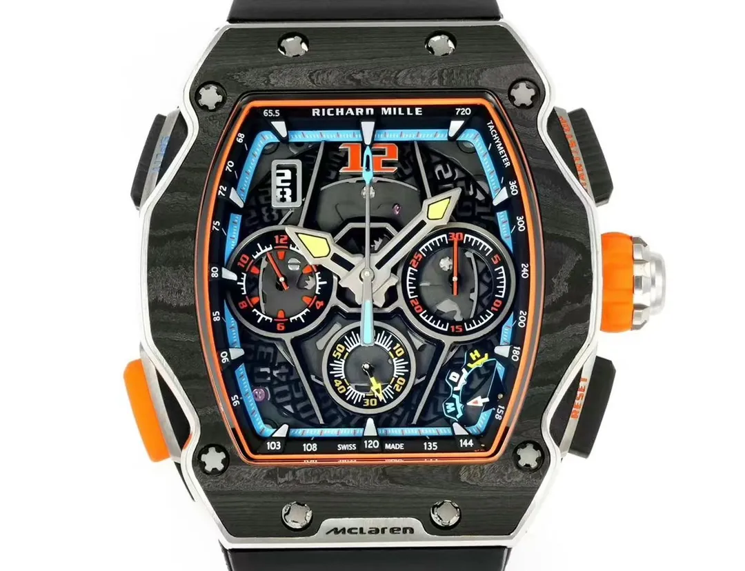 Replica Richard Mille RM 65-01 McLaren W1 Carbon TPT Automatic Chronograph Watch