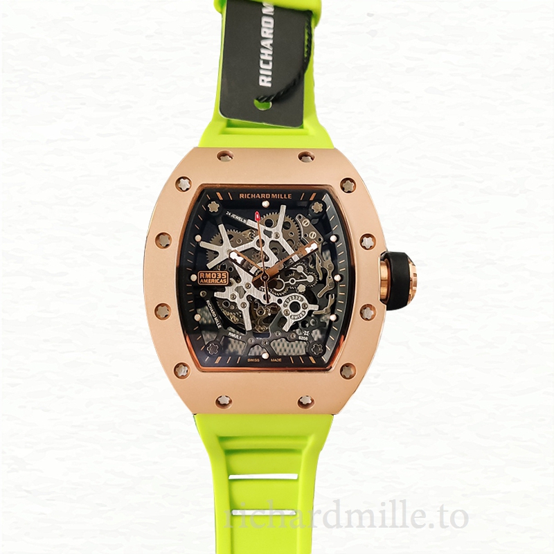 Richard Mille RM35 Men Mechanical Watch Skeleton Dial