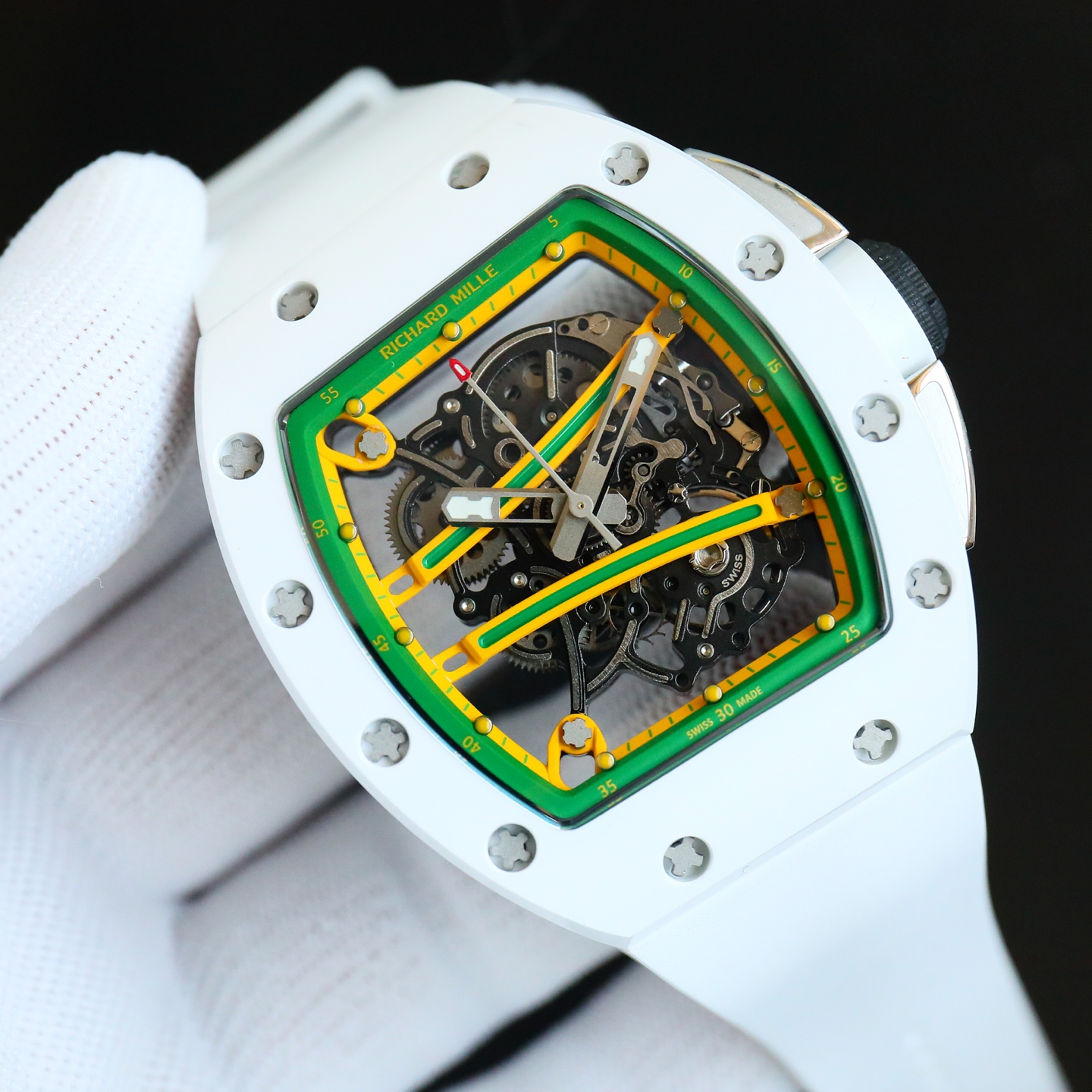 Best Richard Mille RM 61-01 Replica Yohan Blake Watch | Swiss Movement | Luxury Ceramic Carbon Fiber Design