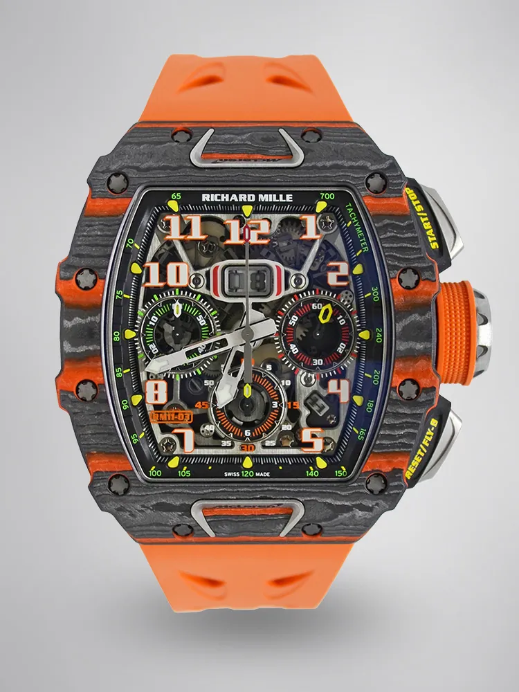 Richard Mille RM 11-03 Black Orange NTPT Carbon Fiber Automatic Replica Watch