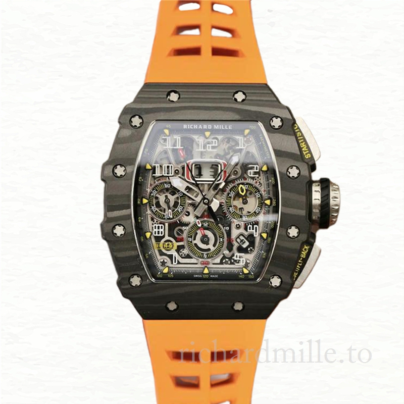 Richard Mille RM11-03 Men Automatic Watch Rubber Band