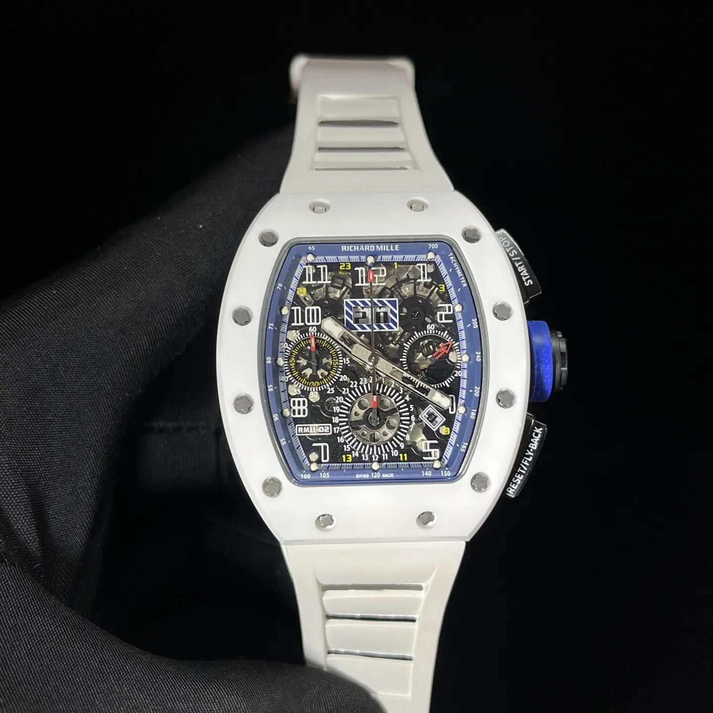 Replica Richard Mille RM 11-02 White Ceramic 7750 Movement Chronograph Super Clone