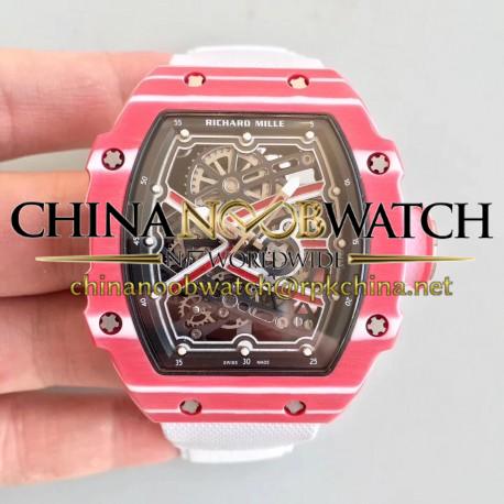 RM67-02 High Jump VKF Red Forged Carbon Black Dial M9015