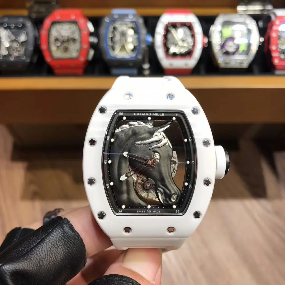 Richard Mille RM 52-02 White Horse Tourbillon Swiss Movement Super Clone