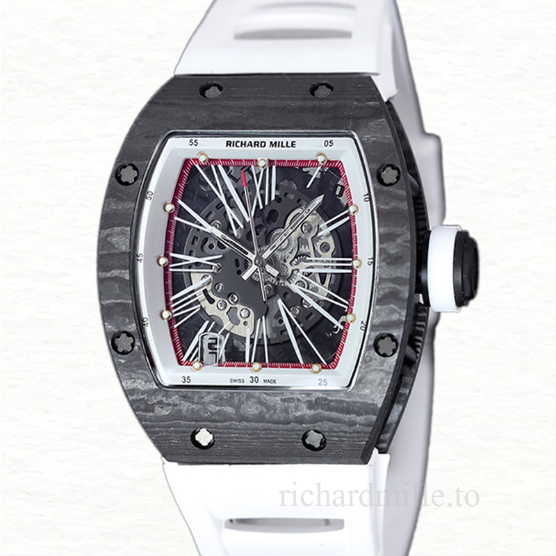 Richard Mille RM 010 Men Automatic Watch Carbon Fiber