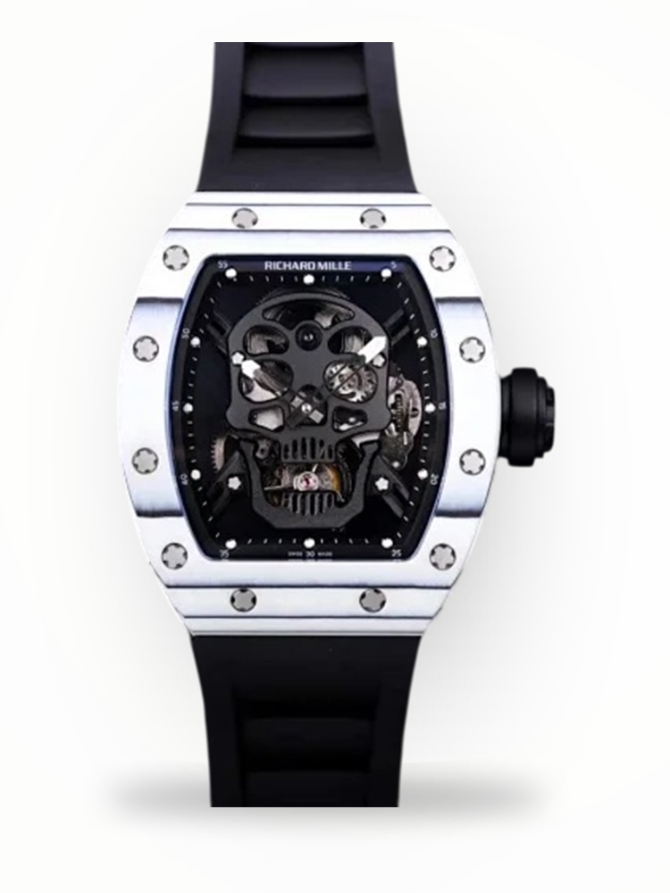 Luxury Richard Mille RM 52-01 Replica Tourbillon Watch – Bold Skull Design, Swiss Precision & Ultimate Craftsmanship