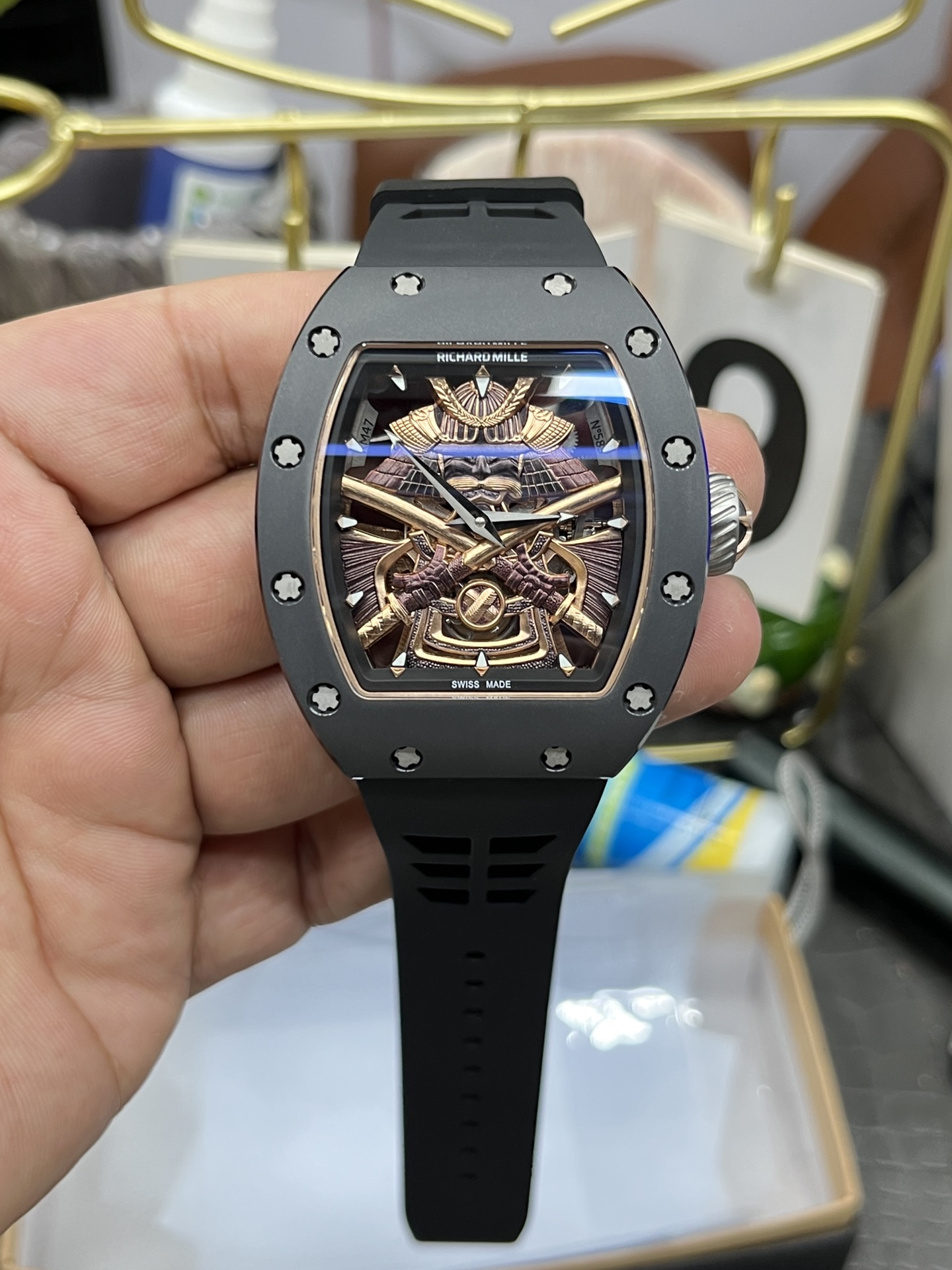 Replica Richard Mille RM47 Tourbillon Watch Design with Japanese Maple Leaf Motif