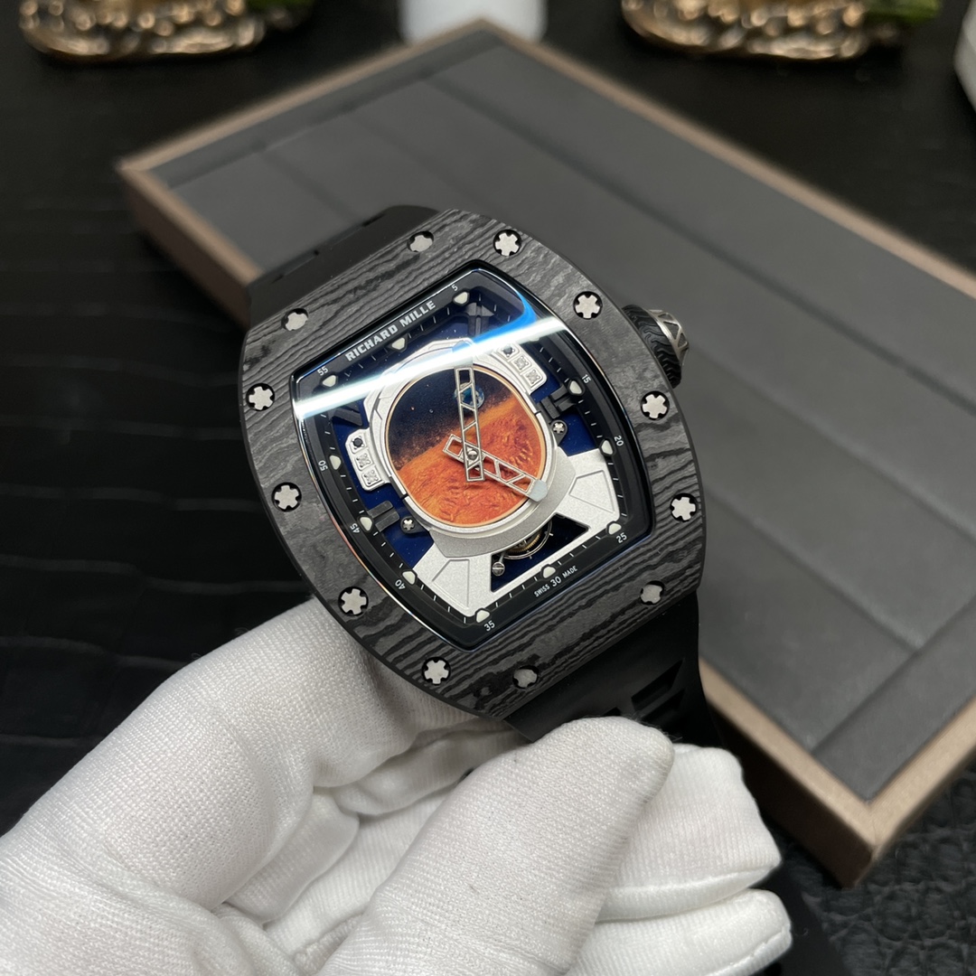 Replica Richard Mille RM 52-05 Tourbillon Pharrell Williams Men's Watch – Carbon Case