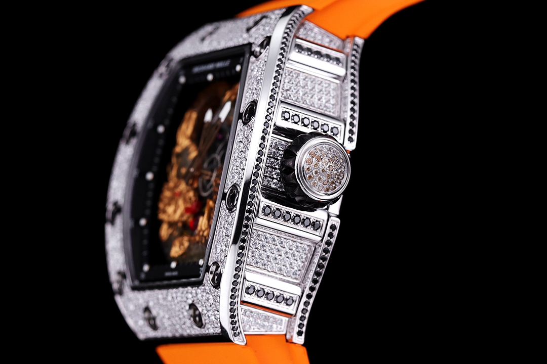 Richard Mille RM57-03 Transparent Dial Men’s Orange Rubber Band