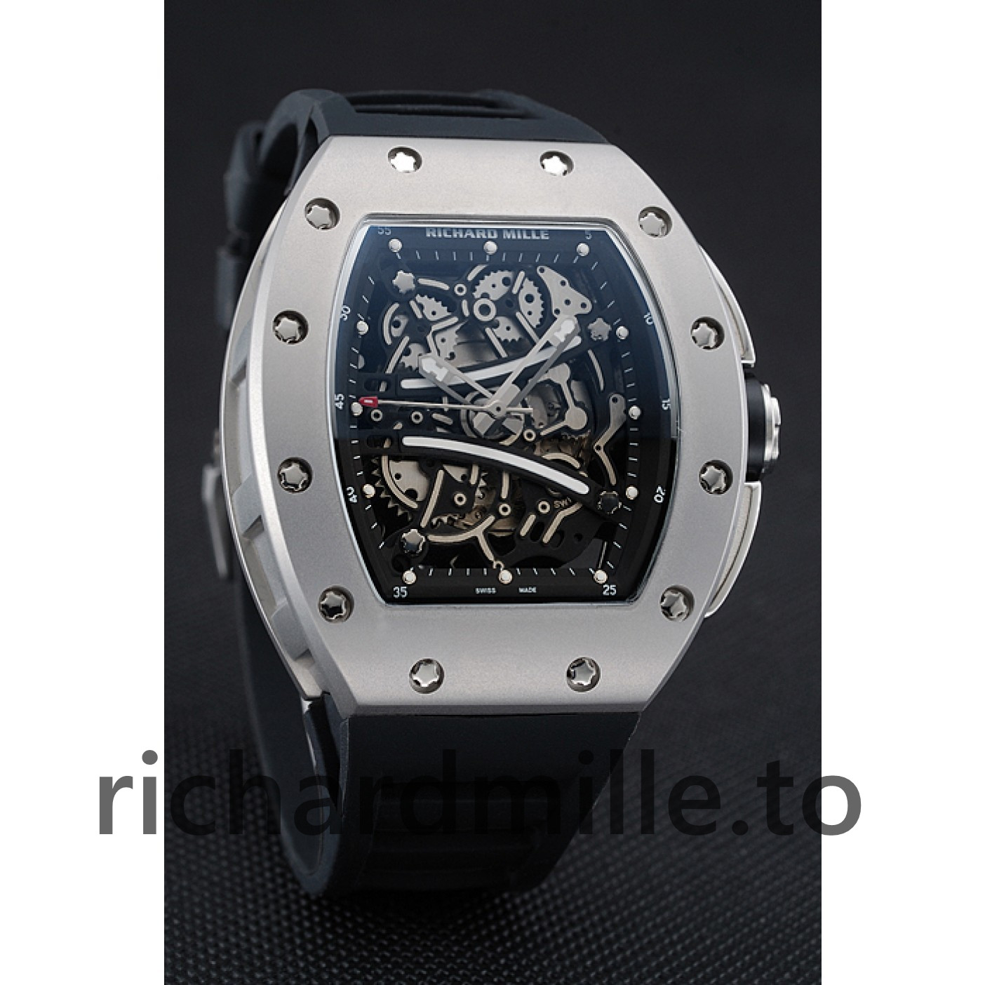 Richard Mille RM 61-01 1454204 Black Dial Men Rubber Watch