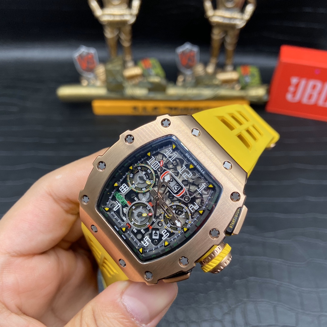 Best Replica Richard Mille RM 11-03 Rose Gold Flyback Chronograph