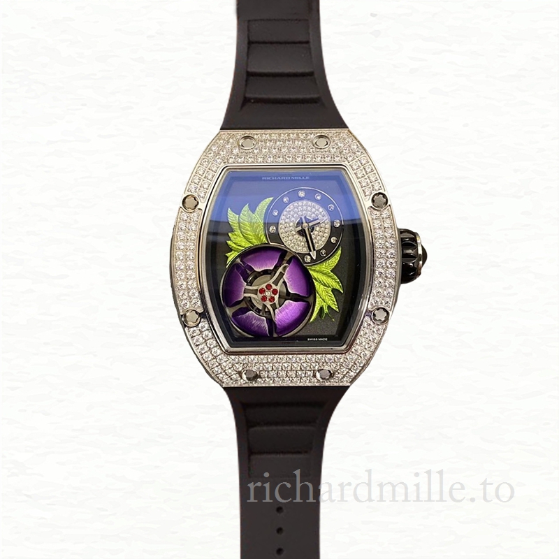 Richard Mille RM19-02 Hand Wind Men Diamond Bezel Watch