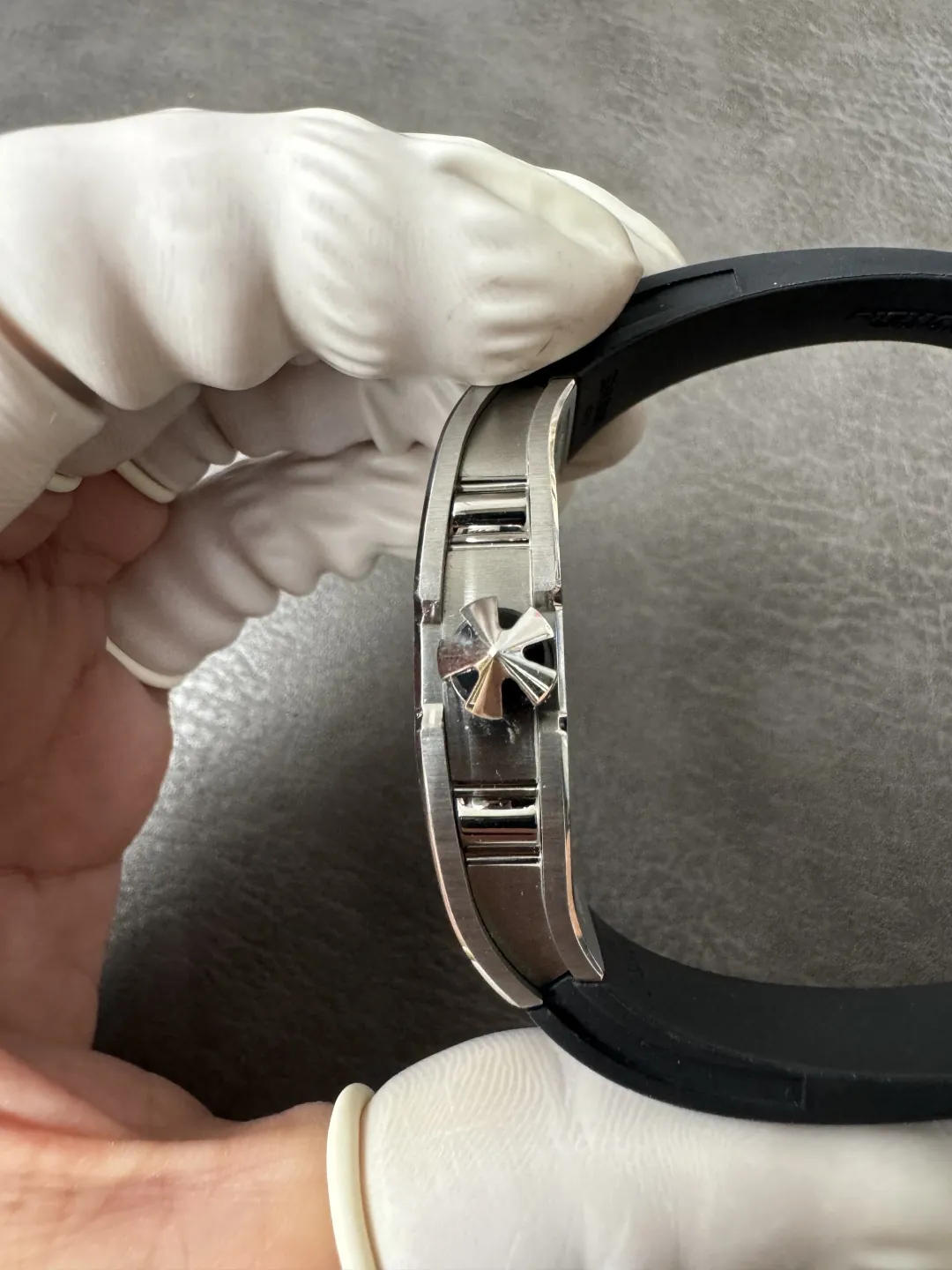 Richard Mille RM 67-01 Ultra Thin Titanium Skeleton Replica Watch Black Rubber