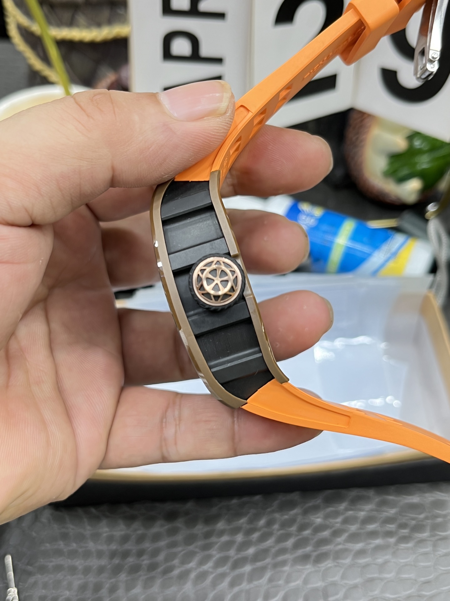 Richard Mille RM52-05 Pharrell Williams Brown Cermet Tourbillon 50mm Replica Watch