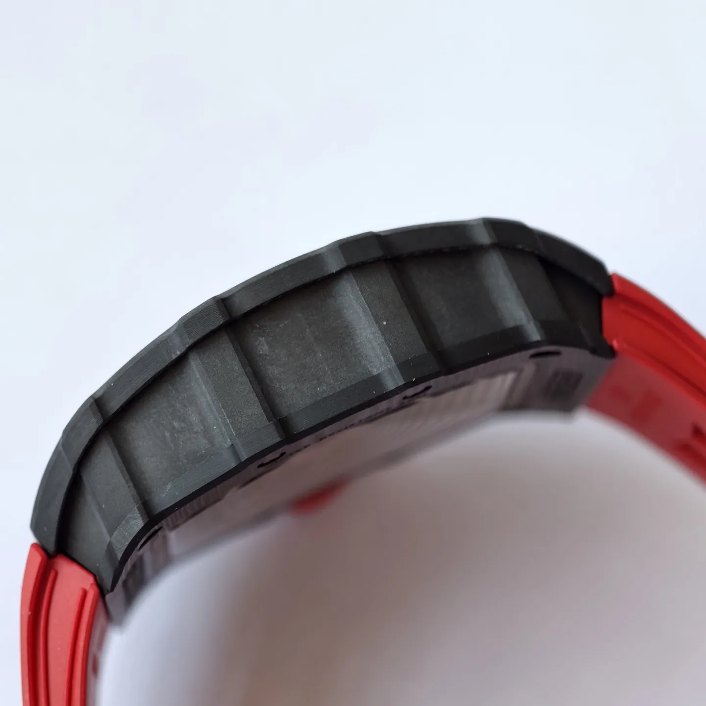 UMI Richard Mille RM 35-02 Rafael Nadal Carbon TPT Super Clone Watch - Red Strap