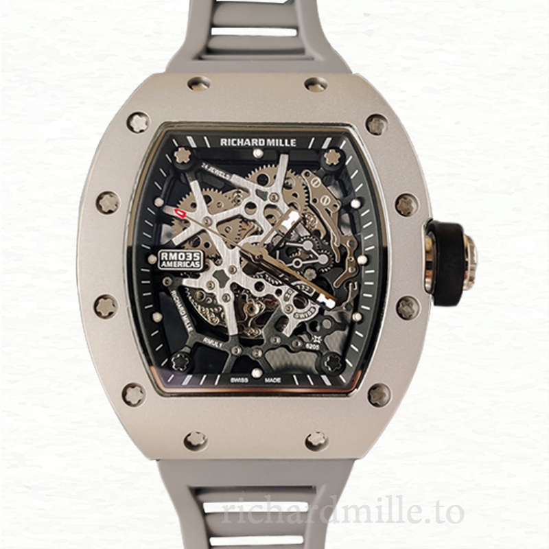 Richard Mille RM35 Men Mechanical Skeleton Dial