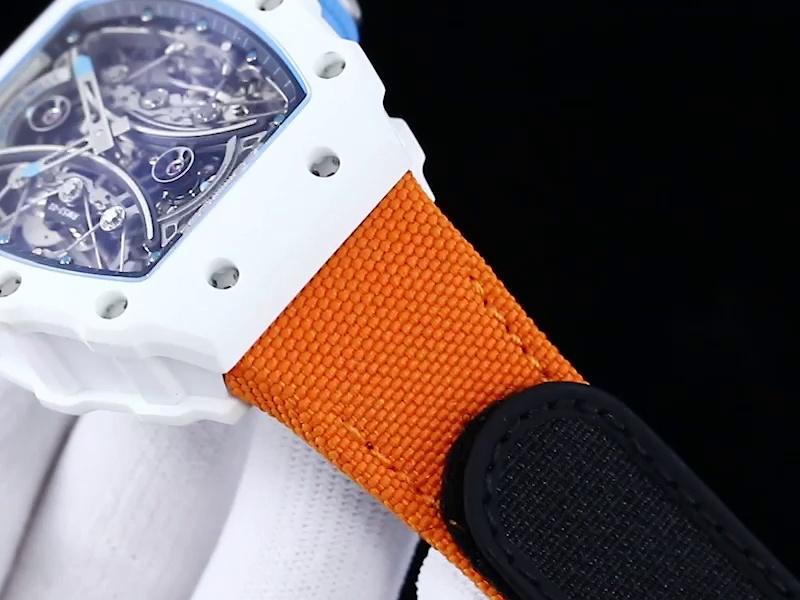 Best Swiss Replica Richard Mille RM 53-01 Tourbillon – Premium Carbon TPT Case, Sporty Orange Strap, Skeleton Design