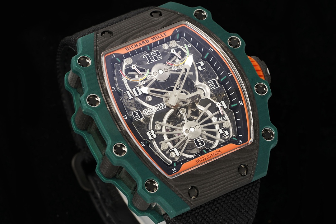 Swiss Made RICHARD MILLE RM 21-02 Replica Tourbillon Aerodyne Best Quality with Skeleton Dial