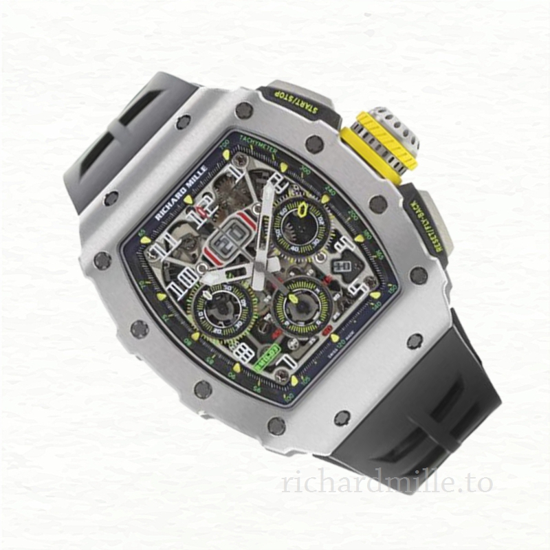 Richard Mille RM 11-03 Rubber Band Transparent Dial Men’s Watch Grey