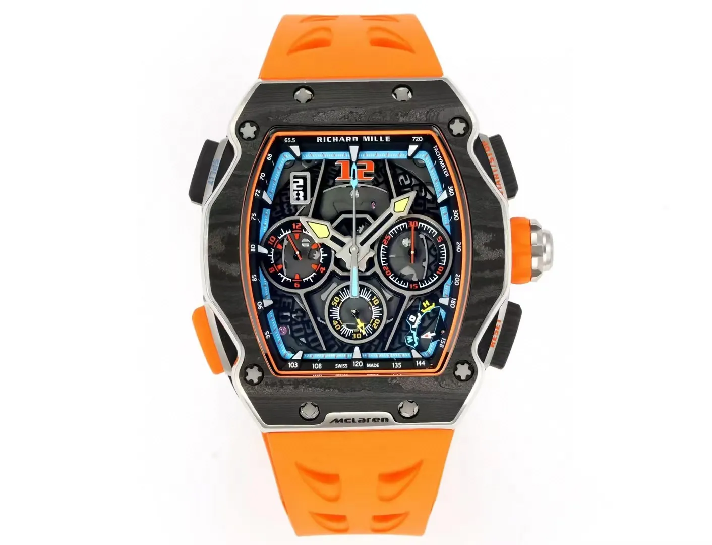 Replica Richard Mille RM 65-01 McLaren W1 Automatic Chronograph Super Clone Watch – Orange
