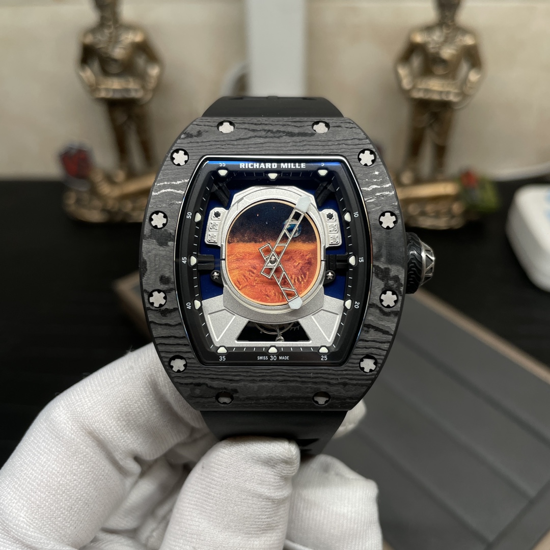 Replica Richard Mille RM 52-05 Tourbillon Pharrell Williams Men's Watch – Carbon Case