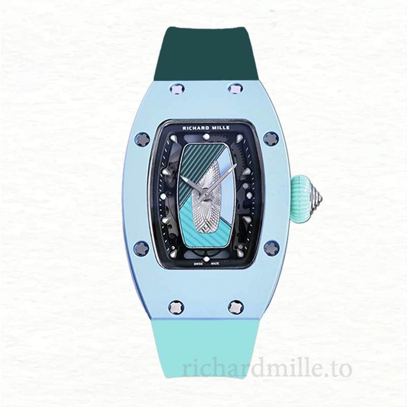 Richard Mille RM07-01 Ladies Automatic Watch Transparent Dial Rubber Band