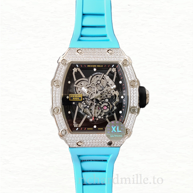 Richard Mille RM35-02 Men Mechanical Watch Rubber Band