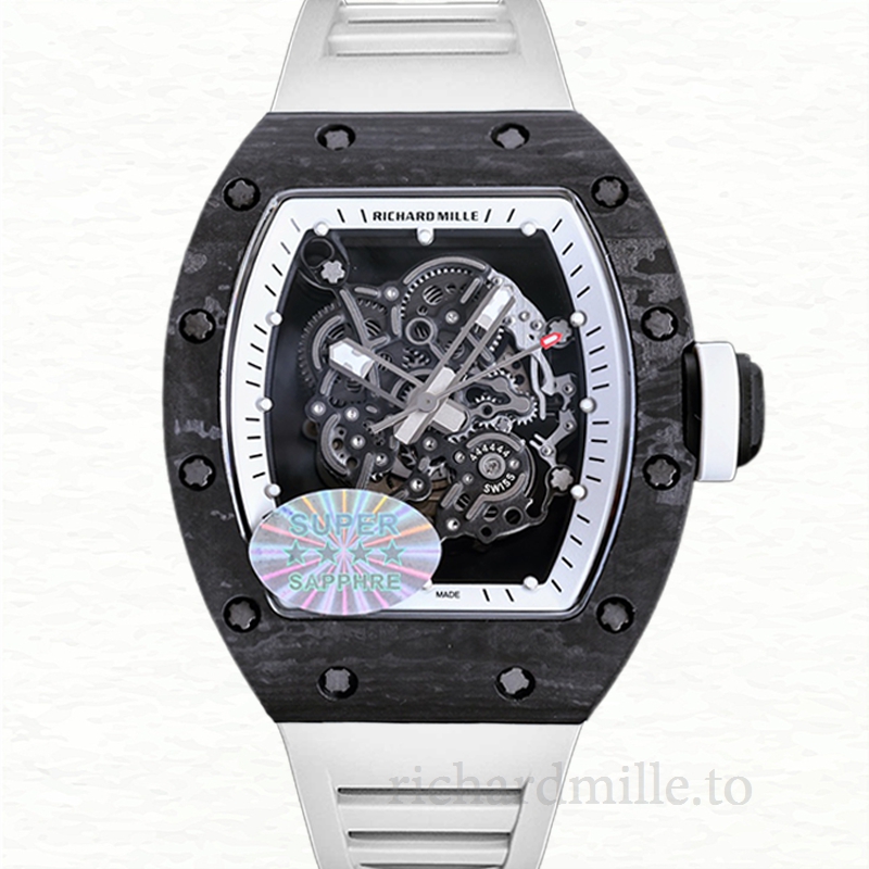 Richard Mille RM055 Automatic Men Watch Dot Transparent Dial