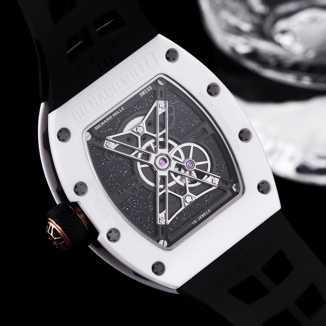Luxury Replica Richard Mille RM 52-05 Pharrell Williams Black Strap Watch – Swiss Movement, Cosmic Dial