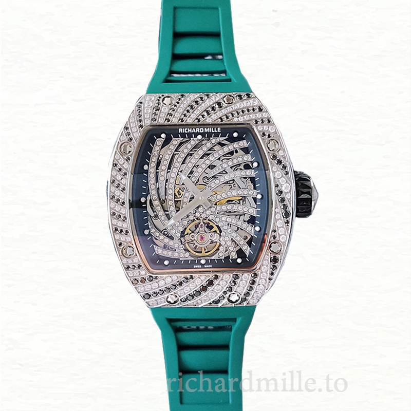 Richard Mille RM51-02 Ladies Mechanical Watch Diamond Paved Dial