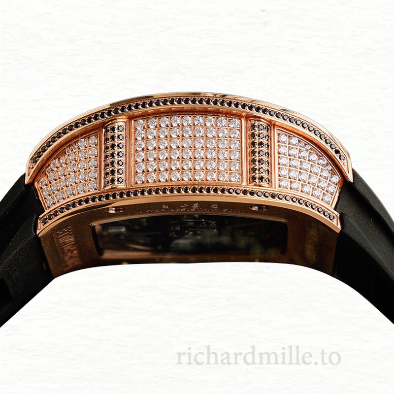 Richard Mille RM023 Men Automatic Rubber Band Roman Numeral