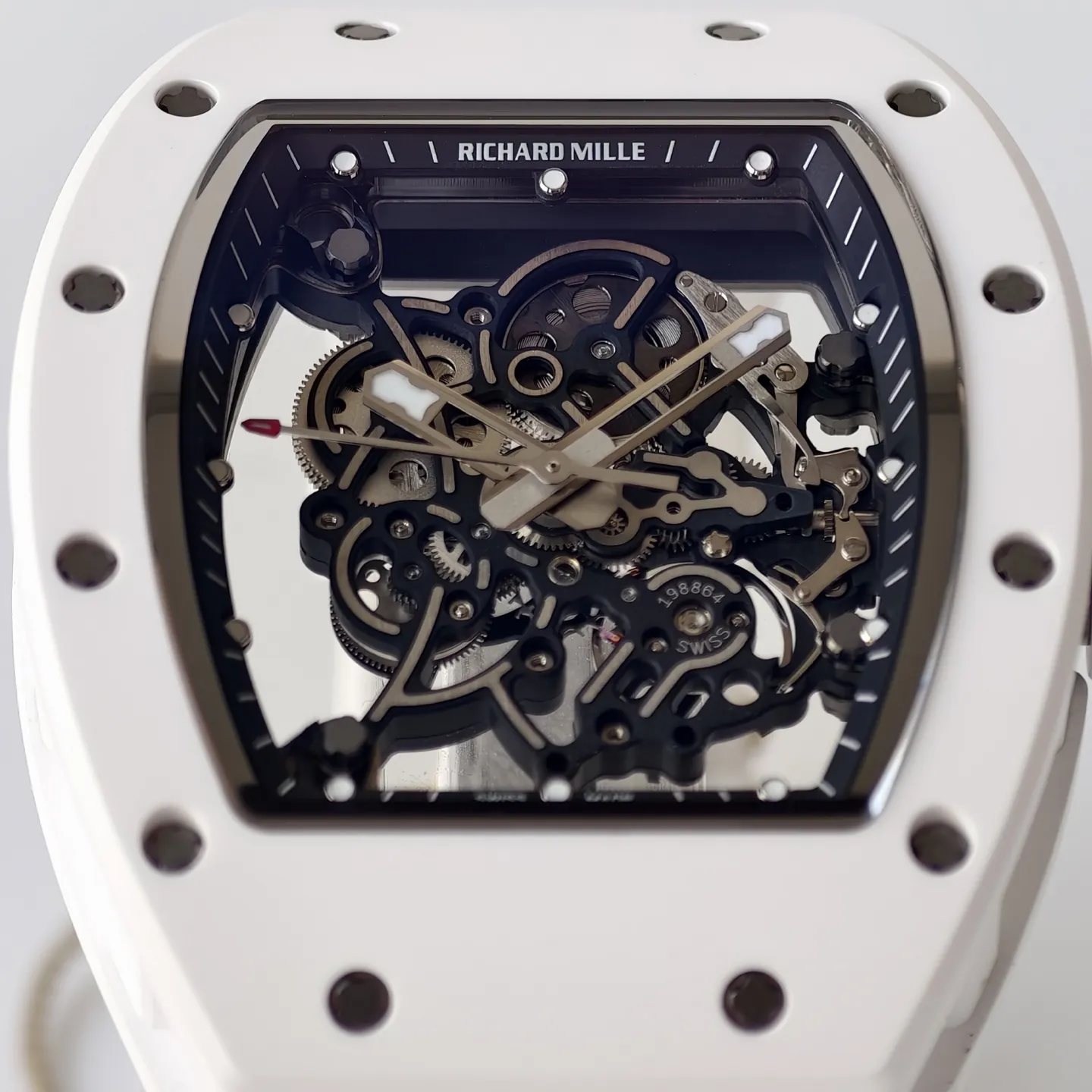 UMI Richard Mille RM 055 Bubba Watson White Ceramic RMUL2 Movement Replica Watch