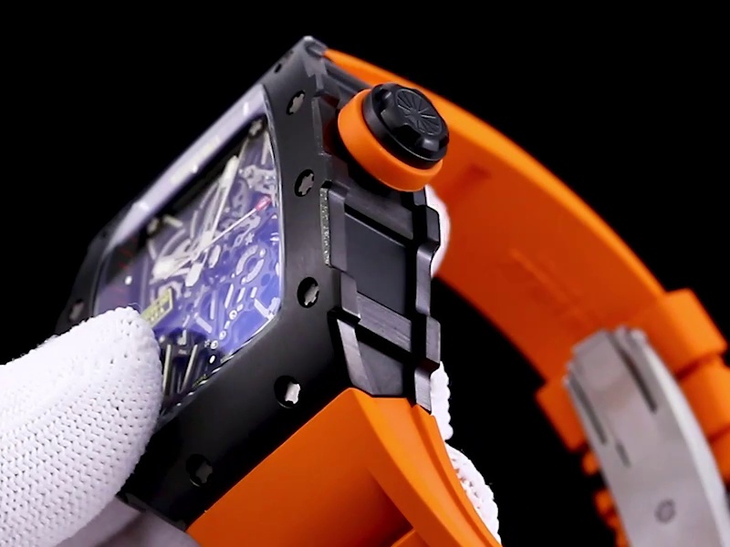 Luxury Sport Replica Richard Mille RM 35-02 Rafael Nadal Watch With Bold Orange Strap