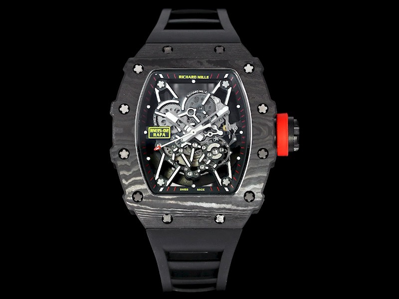 Best Richard Mille RM 35-02 Replica – Bold Carbon Fiber Case and Premium Skeletonized Dial Design