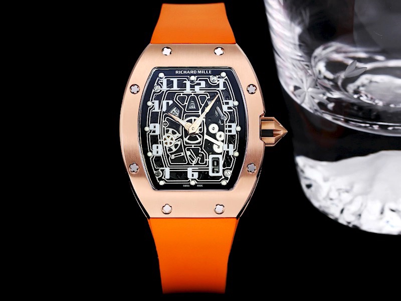 Premium Luxury Richard Mille RM 67-01 Replica Watch – Skeleton Dial, Swiss Movement, Bold Orange Strap
