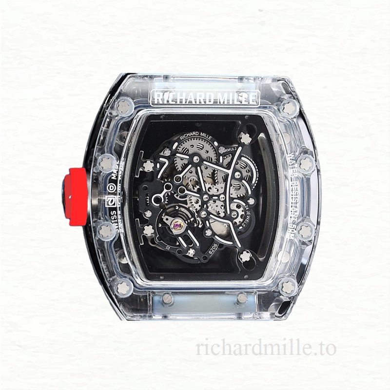 Richard Mille RM 055 Men Automatic Watch Rubber Band Acrylic